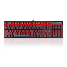 Redragon Mitra Red Backlit Mechanical Keyboard Brown Switches Black HU Javított billentyűzet
