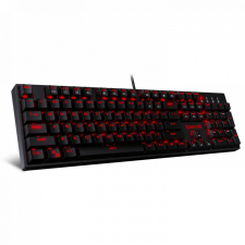 Redragon Surara Pro Red LED Backlit Mechanical Gaming Keyboard with Ultra-Fast V-Optical Brown Switches Black HU billentyűzet