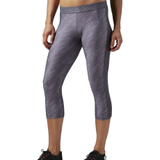 Reebok női edzésre kész nyomott Capri 3/4 nadrág, szürke, XS