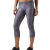 Reebok női edzésre kész nyomott Capri 3/4 nadrág, szürke, XS