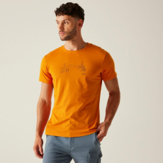 Regatta Breezed V Férfi pamut póló narancs