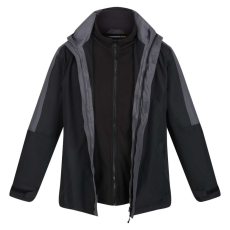 Regatta férfi vízálló dzseki 3 az 1-ben, RETRA130, Black/Seal Grey-XL
