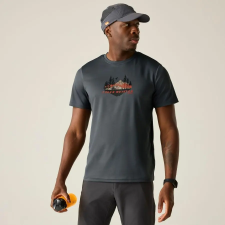 Regatta Fingal Slogan Férfi póló kék férfi póló