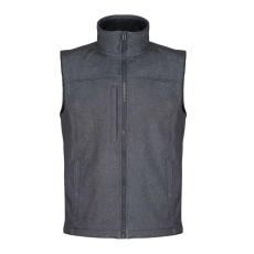 Regatta FLUX férfi softshell mellény, RETRA788, Marl Grey/Black-L