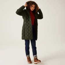 Regatta Fritha III Női bélelt steppelt kabát zöld női dzseki, kabát