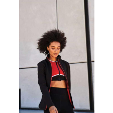 Regatta Kabát Regatta női cipzáras softshell vízlepergető női, black/black, L munkaruha