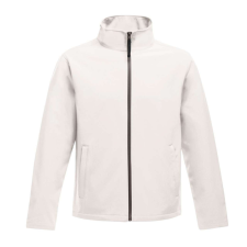 Regatta két rétegű, vízlepergető férfi softshell dzseki, RETRA628, White/Light Steel-S női dzseki, kabát