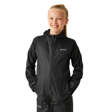 Regatta Kid Pk It Jkt III gyerek esőkabát 5.000 mm fekete gyerek kabát, dzseki