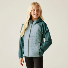 Regatta Kielder Hybrid IX Gyerek könnyû steppelt kabát zöld