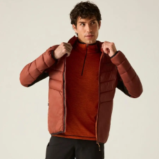 Regatta Leedre Hybrid Férfi steppelt kabát barna
