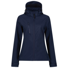 Regatta levehető kapucnis, 3 rétegű Női softshell dzseki, RETRA702, Navy/Navy-12 női dzseki, kabát