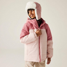 Regatta Lofthouse Gyerek bélelt kabát rózsaszín/korall/pink