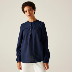 Regatta Natine Női pamut-len blúz kék