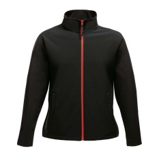 Regatta Női két rétegű, vízlepergető softshell dzseki, RETRA629, Black/Classic Red-M