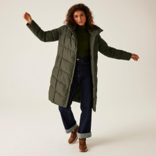 Regatta Nurie Női bélelt steppelt kabát zöld női dzseki, kabát