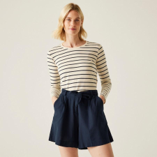 Regatta Sabela Shorts ll Női pamut-len rövidnadrág kék női rövidnadrág
