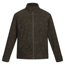 Regatta THORNLY marl férfi cipzáros polár pulóver, RETRF603, Dark Khaki Marl-L