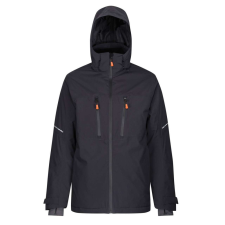 Regatta vízálló légáteresztő rejtett kapucnis kabát, RETRA208, Grey/Black-S munkaruha