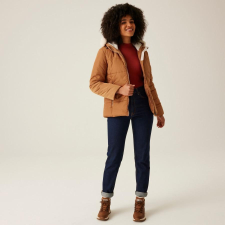 Regatta Winnie Baffle Női bélelt steppelt kabát barna női dzseki, kabát