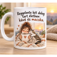  Reggelente kávé és macska bögre – születésnapra macskaimádóknak bögrék, csészék