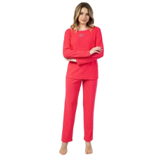 Regina Emily női frottírpizsama, málnapiros XL hálóing, pizsama