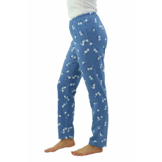 Regina Magda női pizsamanadrág, kék, virágos M