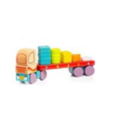 REGIO Játék Fa kamion fakockákkal - 32 cm barkácsolás, építés