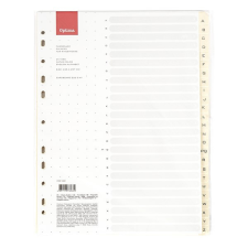 Regiszter OPTIMA A/4 karton A-Z regiszter és tartozékai