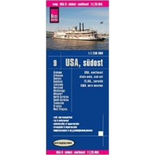 Reise Know-How USA 9. Südost-USA térkép Reise 1 : 1 250 000 térkép