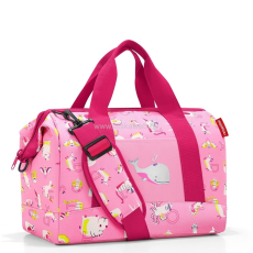 Reisenthel ALLROUNDER M KIDS pink, betű és állat mintás közepes utazótáska gyerekeknek IX3066