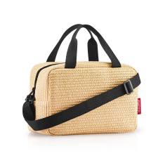Reisenthel COOLERBAG TO GO raffia mintás-fekete , kis ételtartó hűtőtáska ZK7078 (ZK7078) hűtőtáska