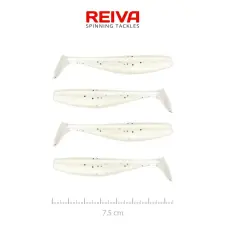 Reiva Flat Minnow shad 7,5cm 4db/cs (Pearl Dot) horgászkiegészítő