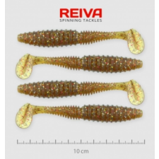 Reiva Zander Power Shad 10cm 4db/cs /Barna-Flitter/ (9901-104) horgászkiegészítő