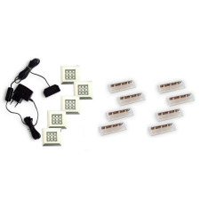 Rejtett LED világítás nappali bútorhoz - 5+8 pontos - kék bútor