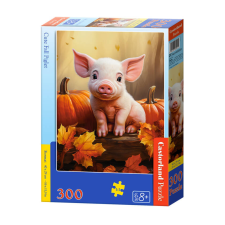  Rejtvény 300 darab aranyos őszi malac B-030569 puzzle, kirakós