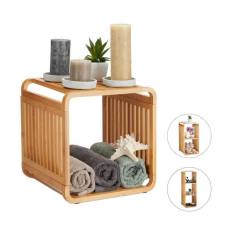 Relax Bambusz kis polcos szekrény 33 x 33 x 33 cm fürdőszoba bútor