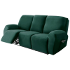  Relax Fotel Huzat (bársonyos, 3 üléses, sötétzöld, rugalmas)