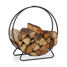 Relax Tűzifa tároló, kerek tűzifa polc beltéri használatra kerti tárolás