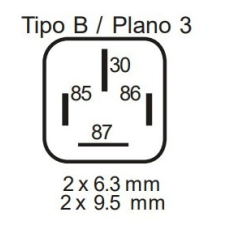  Relé 24V 4 lábú 40A elektromos autós kellék
