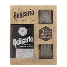  Relicario Dominicano 40% pdd. + 2 pohár rum