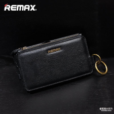 REMAX fekete bőr pénztárca tok iPhone 6 6S (4,7&quot;) tok és táska