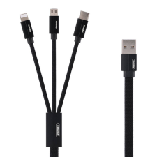 REMAX Kábel USB 3 az 1-ben Remax Kerolla, 1m (fekete) kábel és adapter
