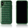 REMAX RM-1637 iPhone X XS (5,8") zöld fonott műbőr hátlap tok