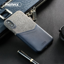 REMAX Telefontok, iPhone X / XS hátlaptok, bankkártya tartós, kék, Remax RM-1650 tok és táska