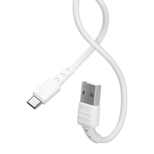 REMAX Zeron RC-179a USB-A apa - USB-C apa 2.0 Adat és töltőkábel - Fehér (1m) kábel és adapter