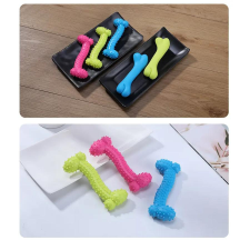 Rena Harapásálló csont alakú rágójáték TPR 11cm*4cm Zöld játék kutyáknak