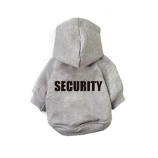 Rena Kapucnis kutyaruha security felirattal szürke "L" kutyaruha