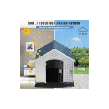 Rena Műanyag kültéri, vízálló kutyaház 96X101X108cm szállítóbox, fekhely kutyáknak