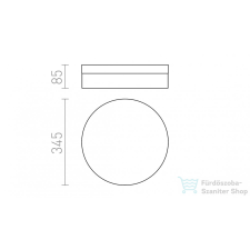 Rendl AWE 33 mennyezeti lámpa króm 230V LED 21W IP44 3000K R12202 világítás