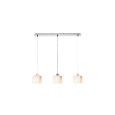  RENDL DADOS III 60 függőlámpa opálüveg/króm 230V LED E27 3x11W világítás